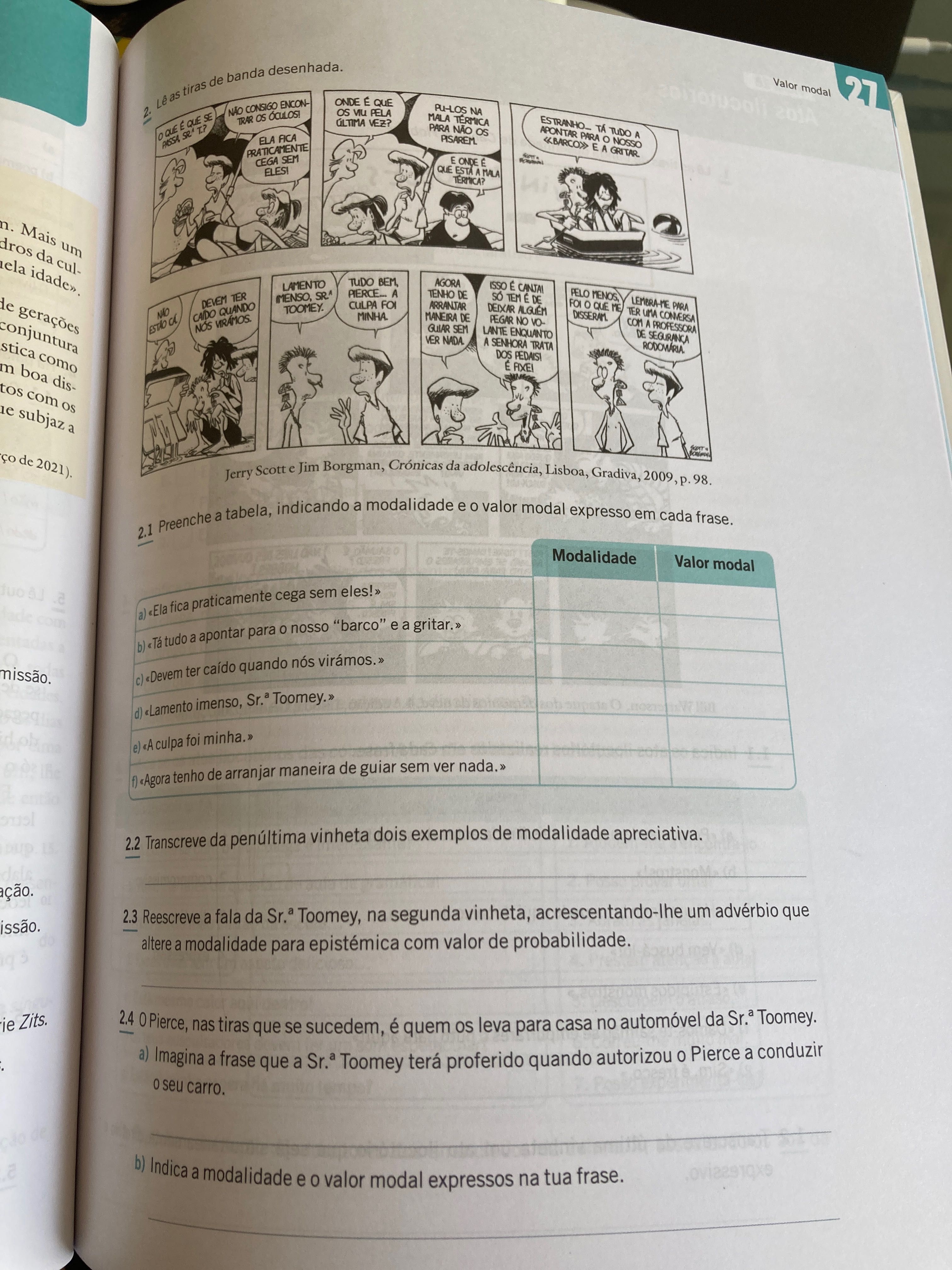 Caderno de atividades de português 10° ano