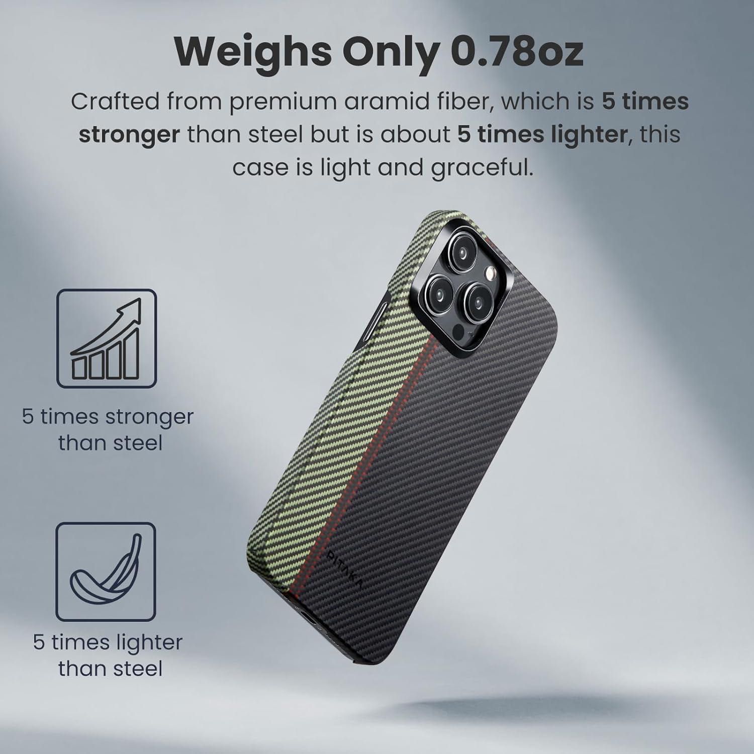 Карбоновый чехол Pitaka MagEZ Case 4 600D для iPhone 15 Pro Max