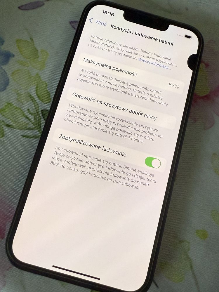 iPhone 13 stan bardzo dobry 83%