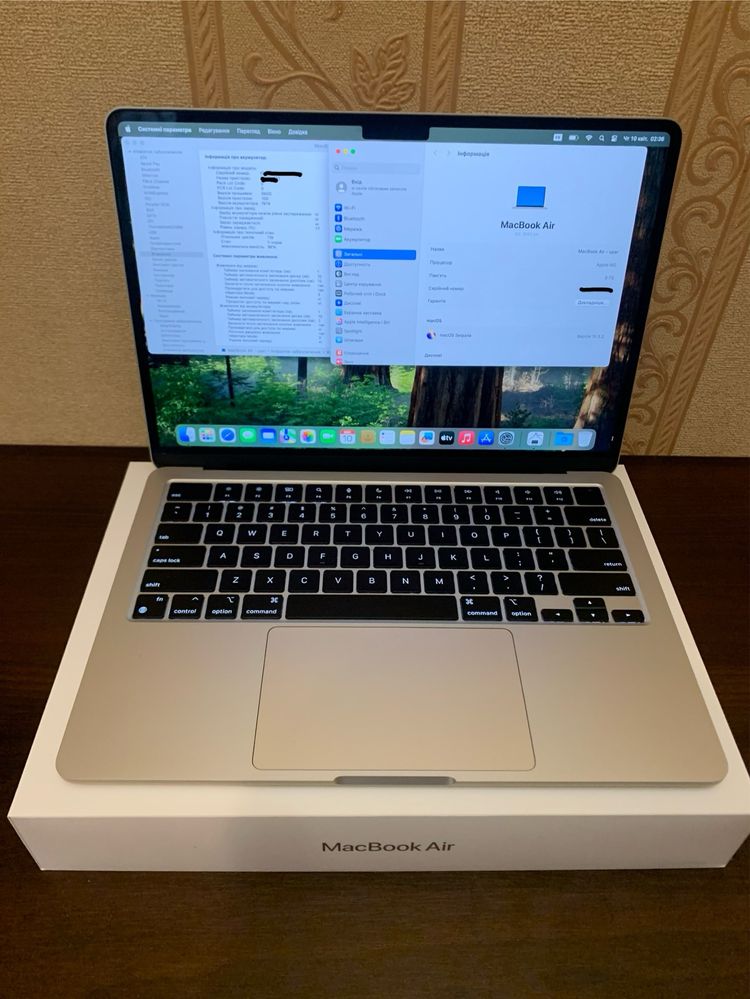Гарний!Macbook Air 13” M2 8/256 Акб: 96% Starlight
