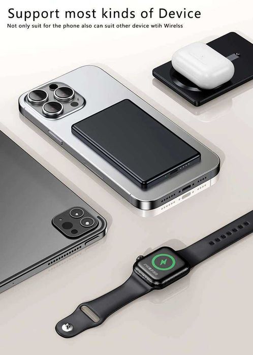 5000mAh PD20W Magnetic Magsafe 15W Power Bank.(XILECALY)