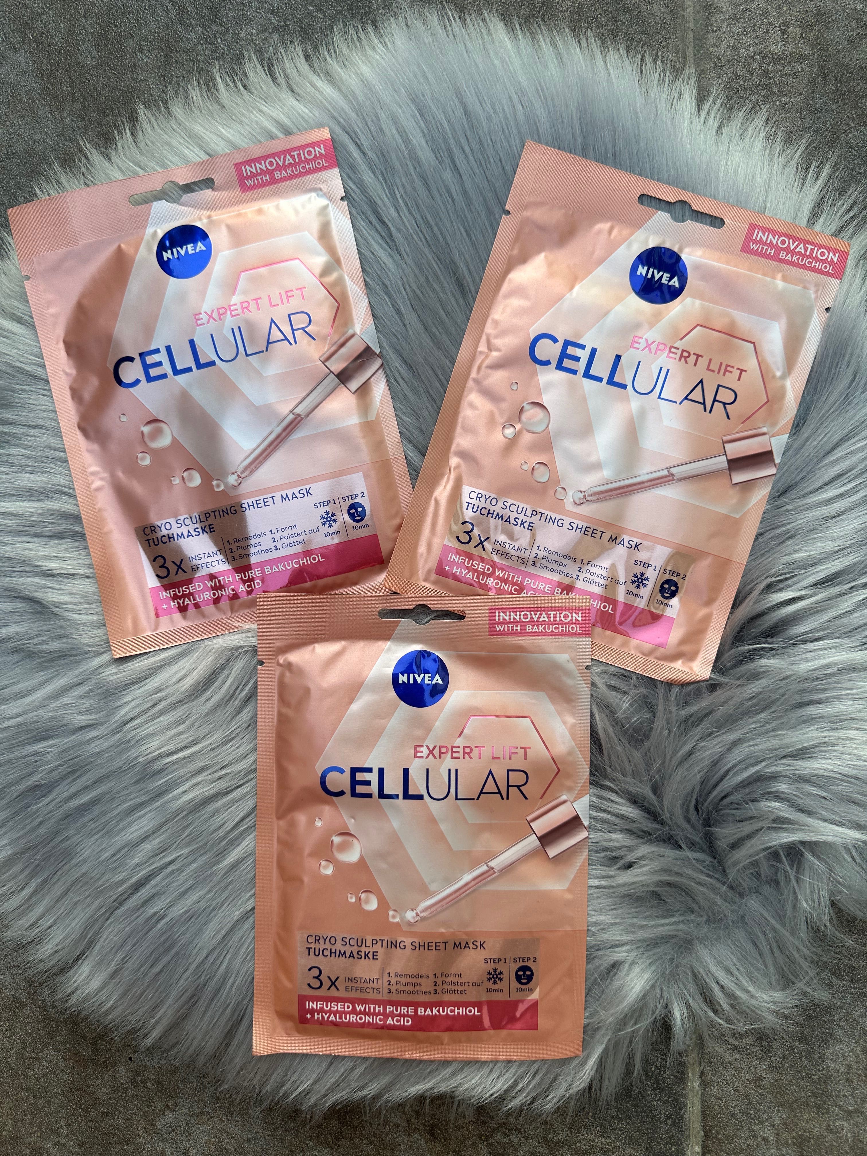 maska maseczka w płachcie płacie Nivea Cellular Expert lift nowe 3 szt
