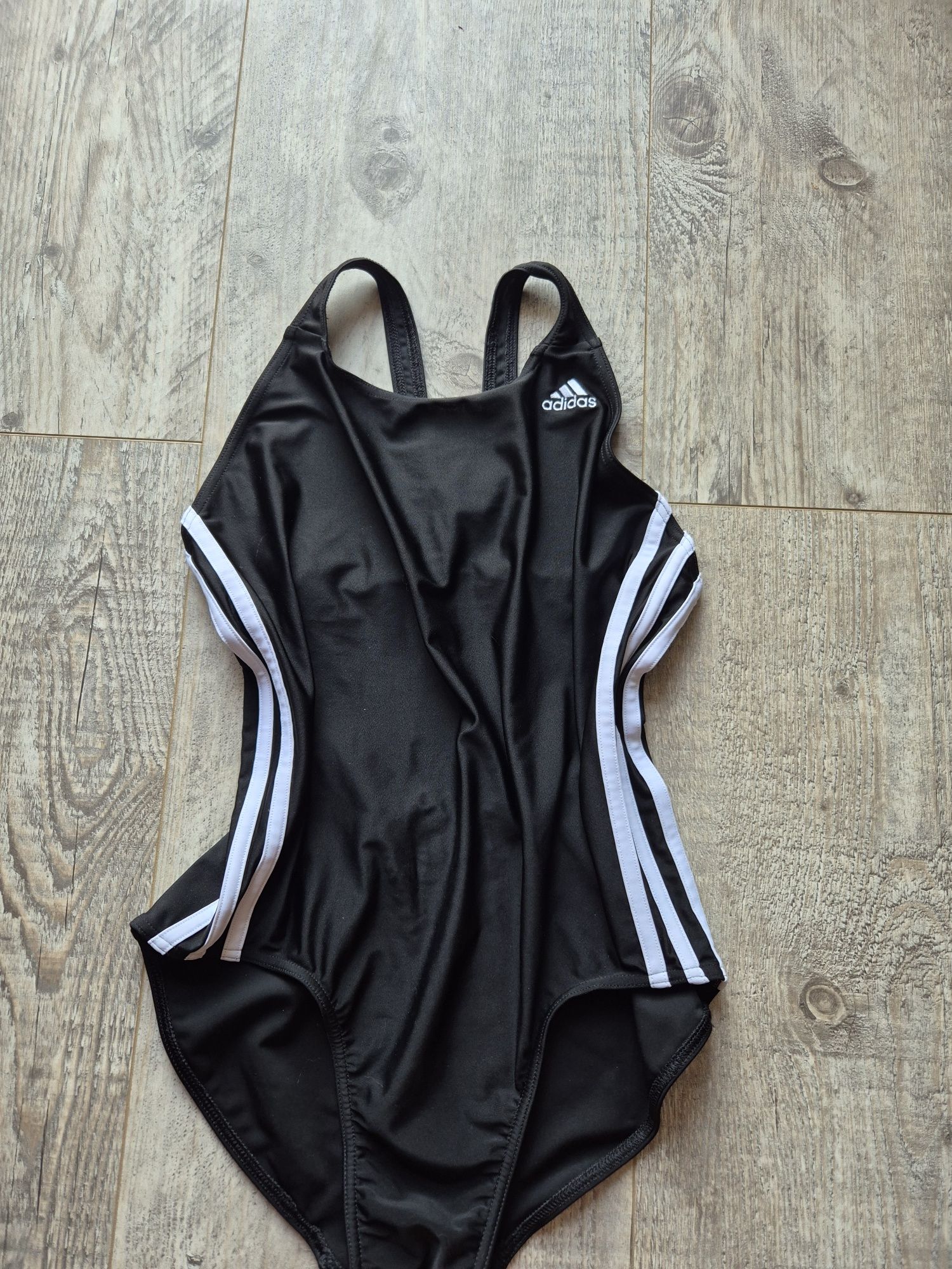 Strój kąpielowy jednoczęściowy adidas czarny