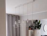 Lampa, żyrandol, 5 punktowa, biała