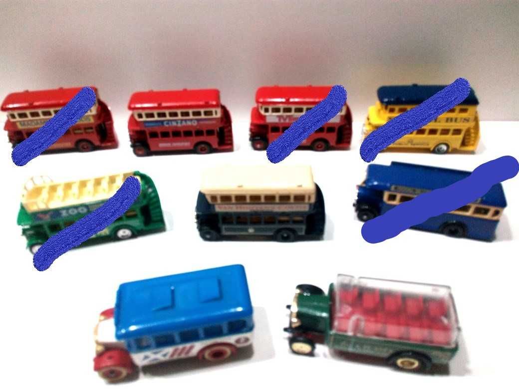 Miniaturas de autocarros inglesas da Ledo