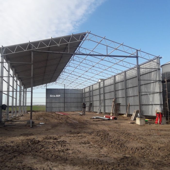 NOWA - KONSTRUKCJA 12x20m Garaż Wiata Skręcana Ocynkowana Magazyn Hala