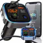 Transmiter bluetooth samochodowy FM 3 x usb adapter ładowarka mp3