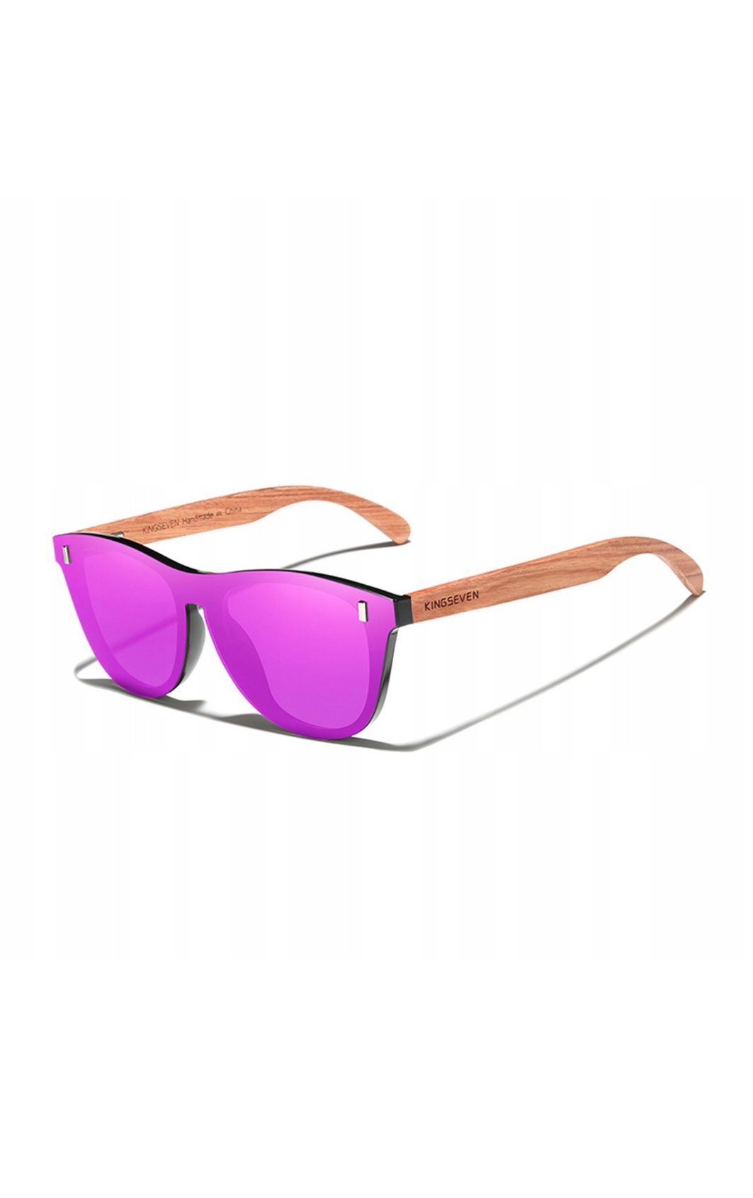 POLARYZACJA UV-400 Drewniane okulary przeciwsłoneczne Kingseven