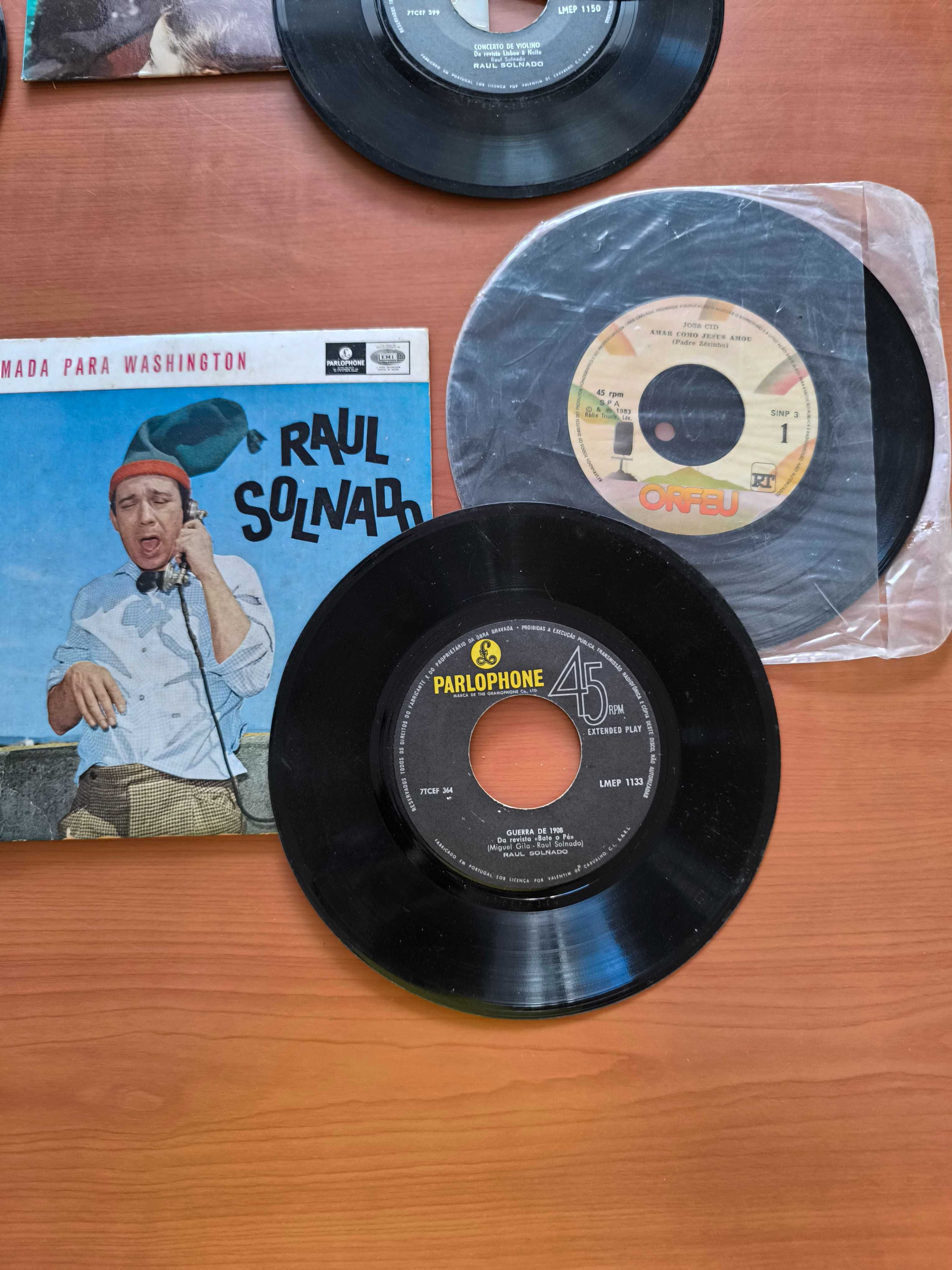 Lote de discos Pequenos Raul Solnado