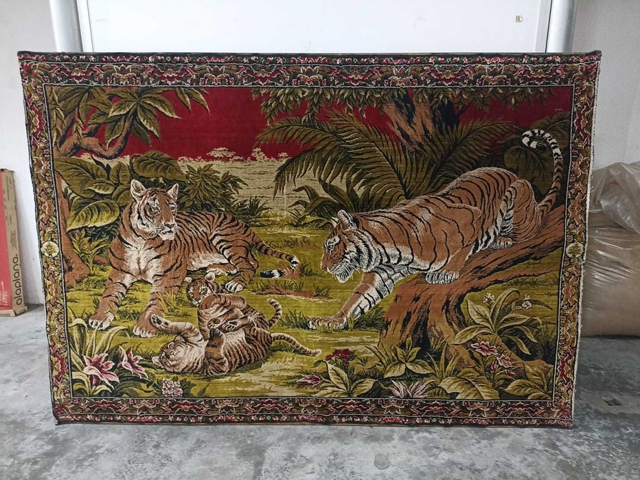 Quadro/Tapeçaria Africano