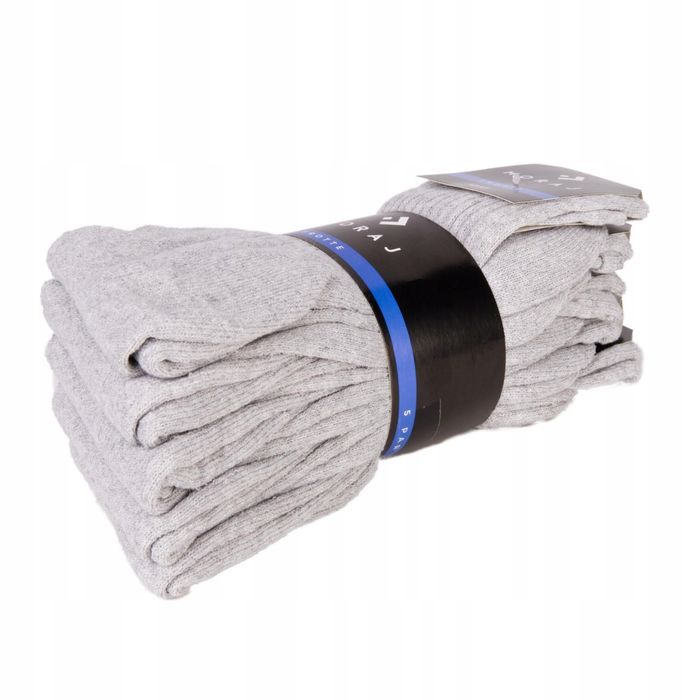 Skarpetki Bawełniane Skarpety Grube Ciepłe Męskie Frotte  Moraj 39-42