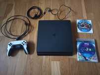 PS4 konsola Play Station 4 slim zestaw pad kontroler gry super stan