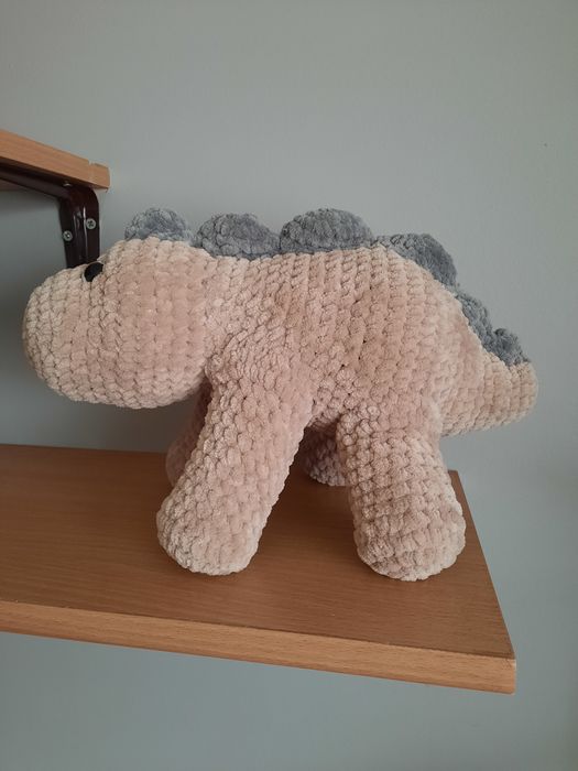 KAMEO Dinozaur Karol - dł. ok. 33cm - szydełko - maskotka handmade