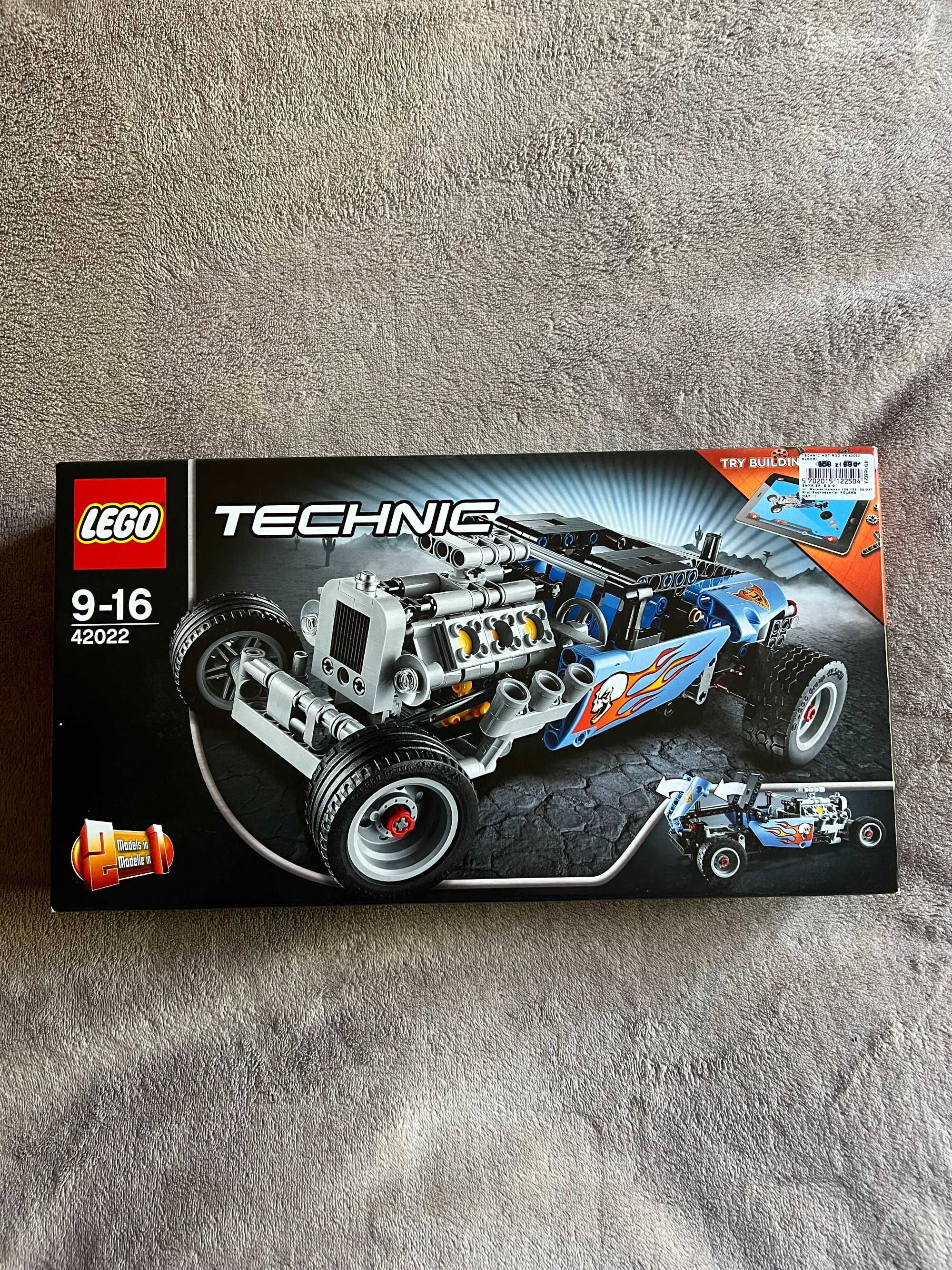 UNIKAT | LEGO ZESTAW Technic SAMOCHÓD Hot Rod 2w1 42022