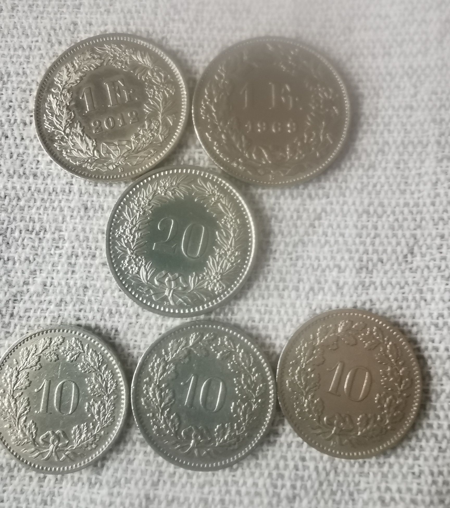 Francos Suíços  para colecionadores