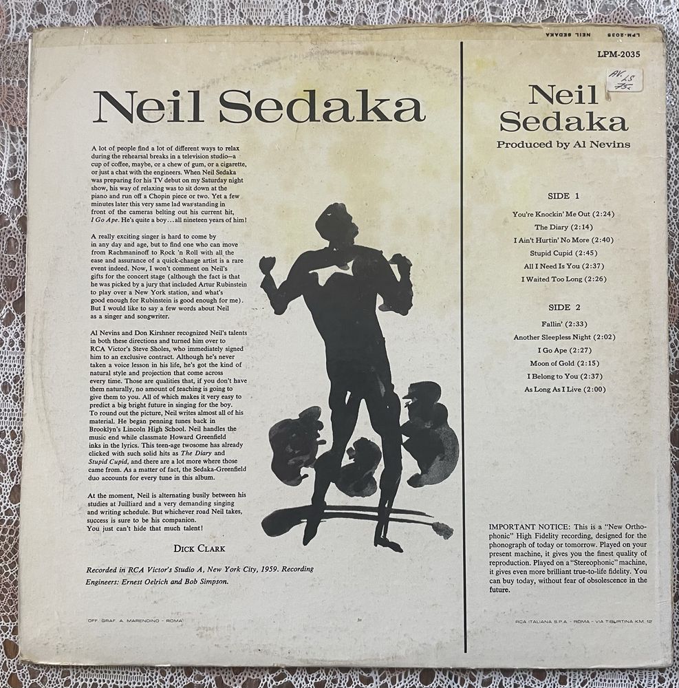 Varios vinis NEIL SEDAKA