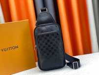Louis Vuitton Avenue сумка мужская бананка черная