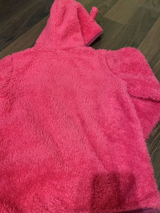 Puszyta, puchata rozpinana bluza z kapturem rozmiar 122