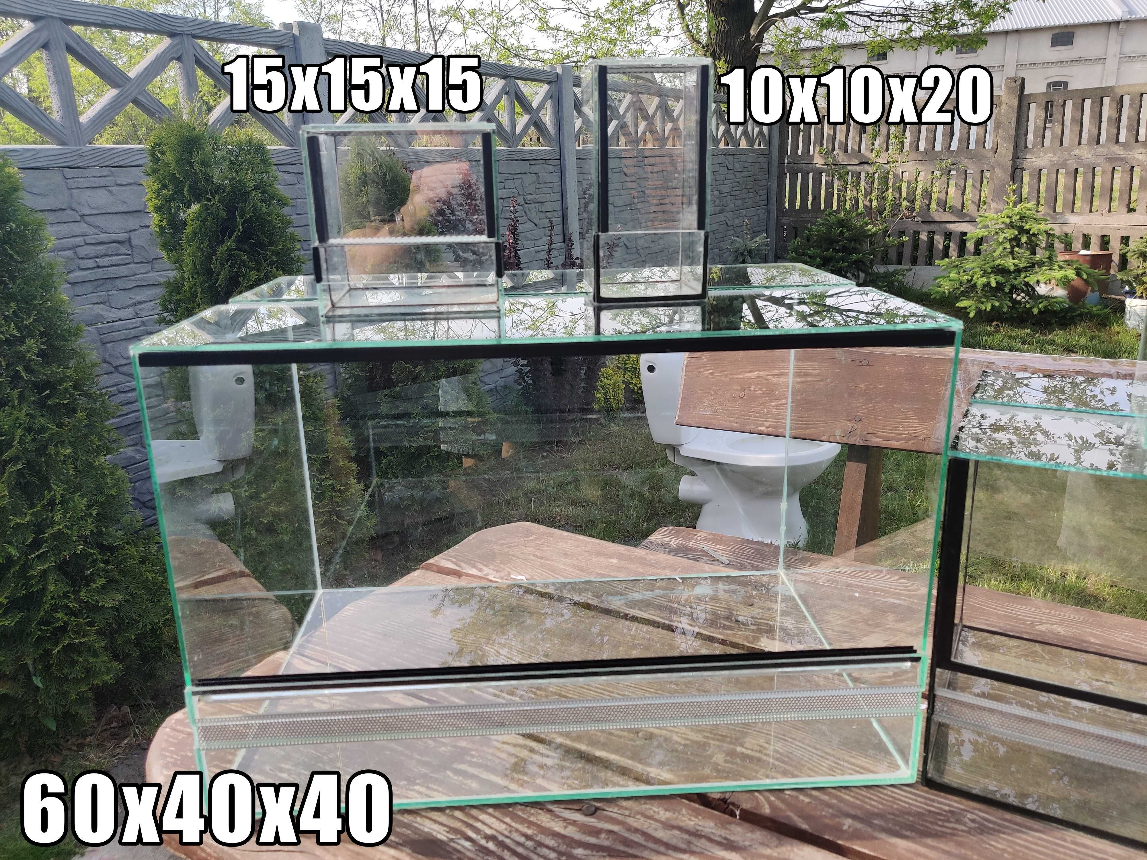 Zestaw 9x terrarium dla ptasznika/węża/jaszczurki - różne rozmiary