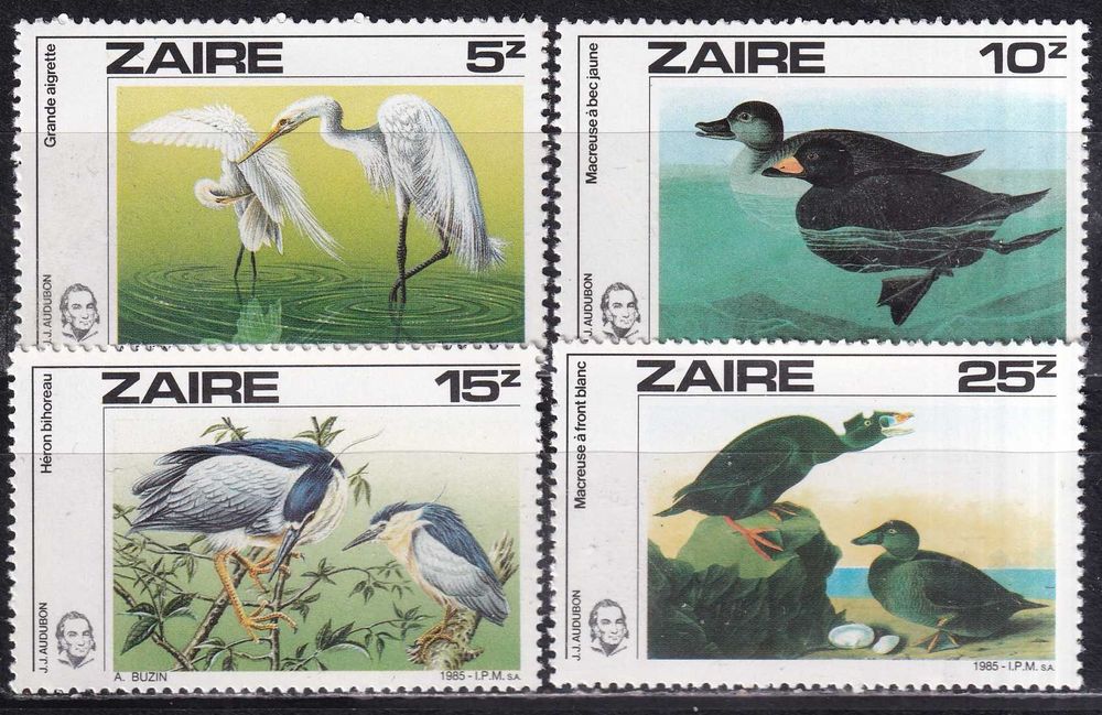 Zair 1985 cena 6,90 zł kat.8,25€ - ptaki