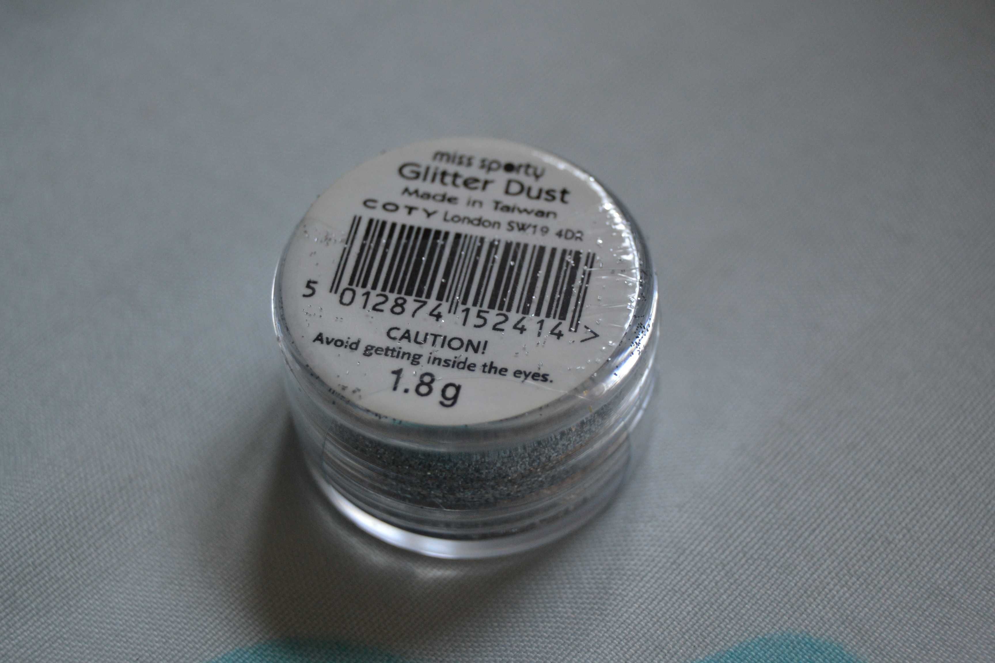Srebrny brokat Miss Sporty Glitter Dust sypki Nowy