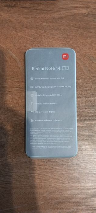 Xiaomi Redmi Note 14 5G 8/256 GB nowy gwarancja