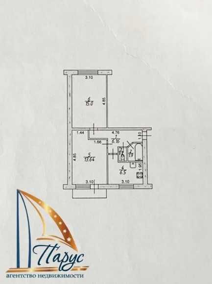 2 кімнатна квартира, Космос