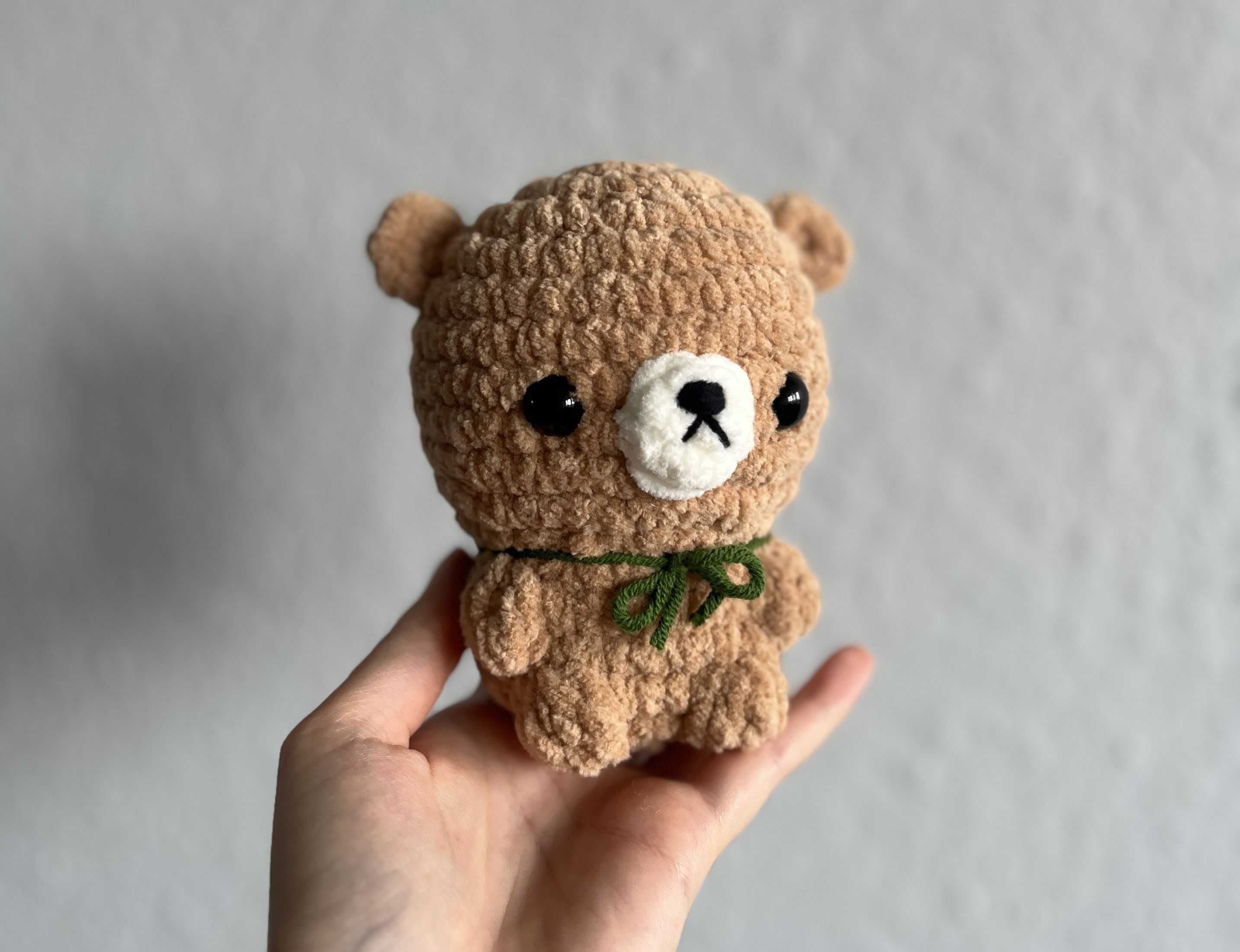 Miś na szydełku, handmade amigurumi