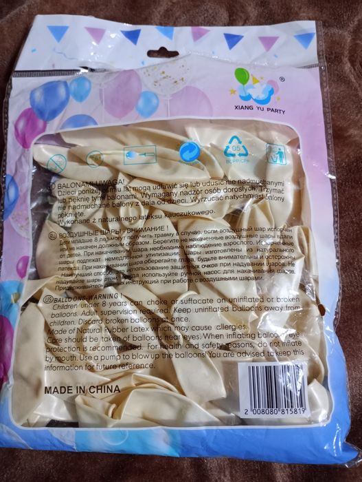 Balony białe + pomarańczowe+ butelkowa zieleń