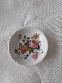 Talerzyk porcelanowy porcelana angielska vintage kwiaty boho cottage
