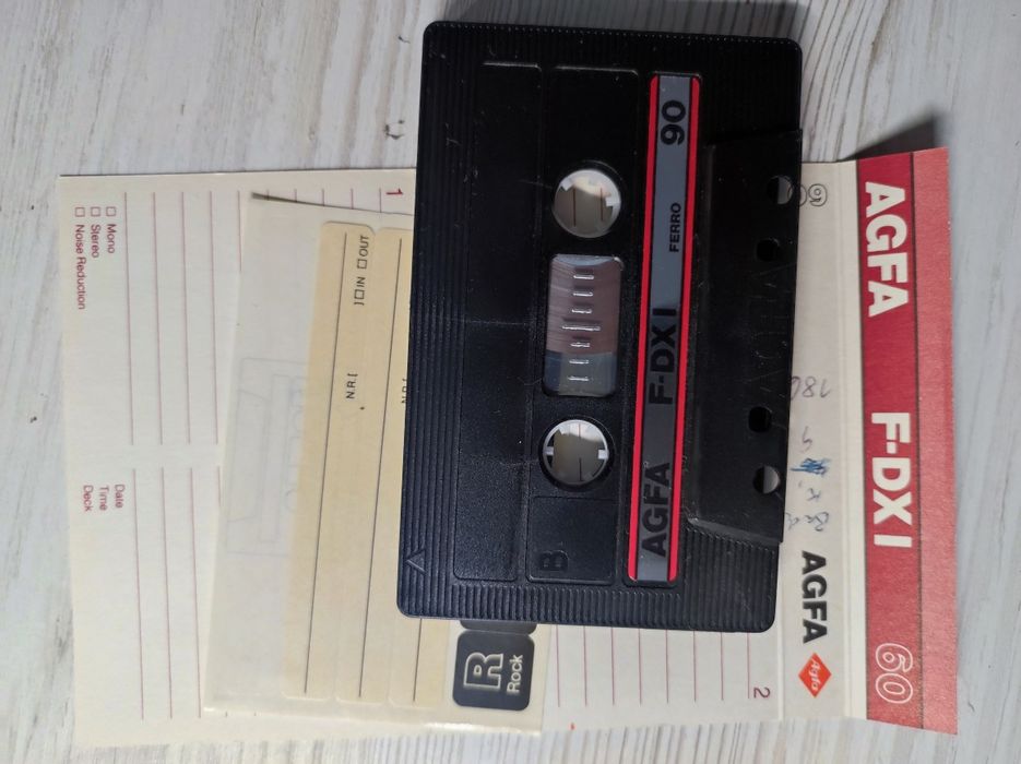 Аудіокасети Agfa F-DX 1S, LNX, HR-S, Fe 1
