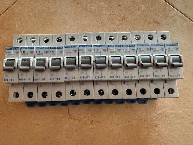 25 x Disjuntores Schupa C 16 1P