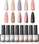 Zestaw lakierów hybrydowych do paznokci nailwind gel polish set 10x8ml