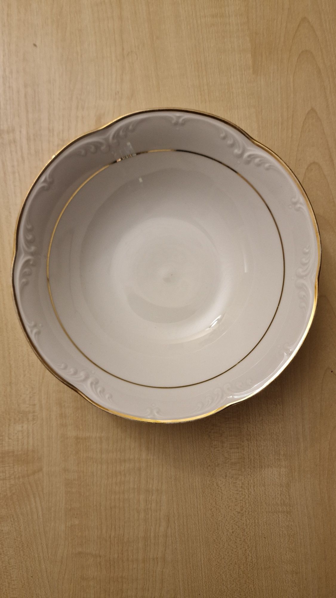 Miska,salaterka ,biała porcelana Winterling Bavaria ze złoceniem