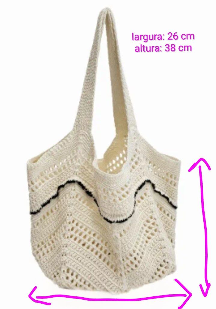 Saco de crochet praia