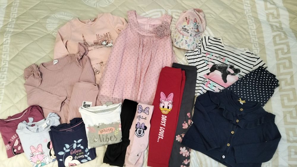 Paczka ubranek dla dziewczynki 16 szt. 92 stan bdb