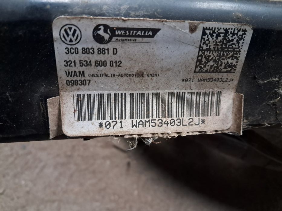 Vw Passat B6 B7 Hak holowniczy Westfalia wypinany instalacja