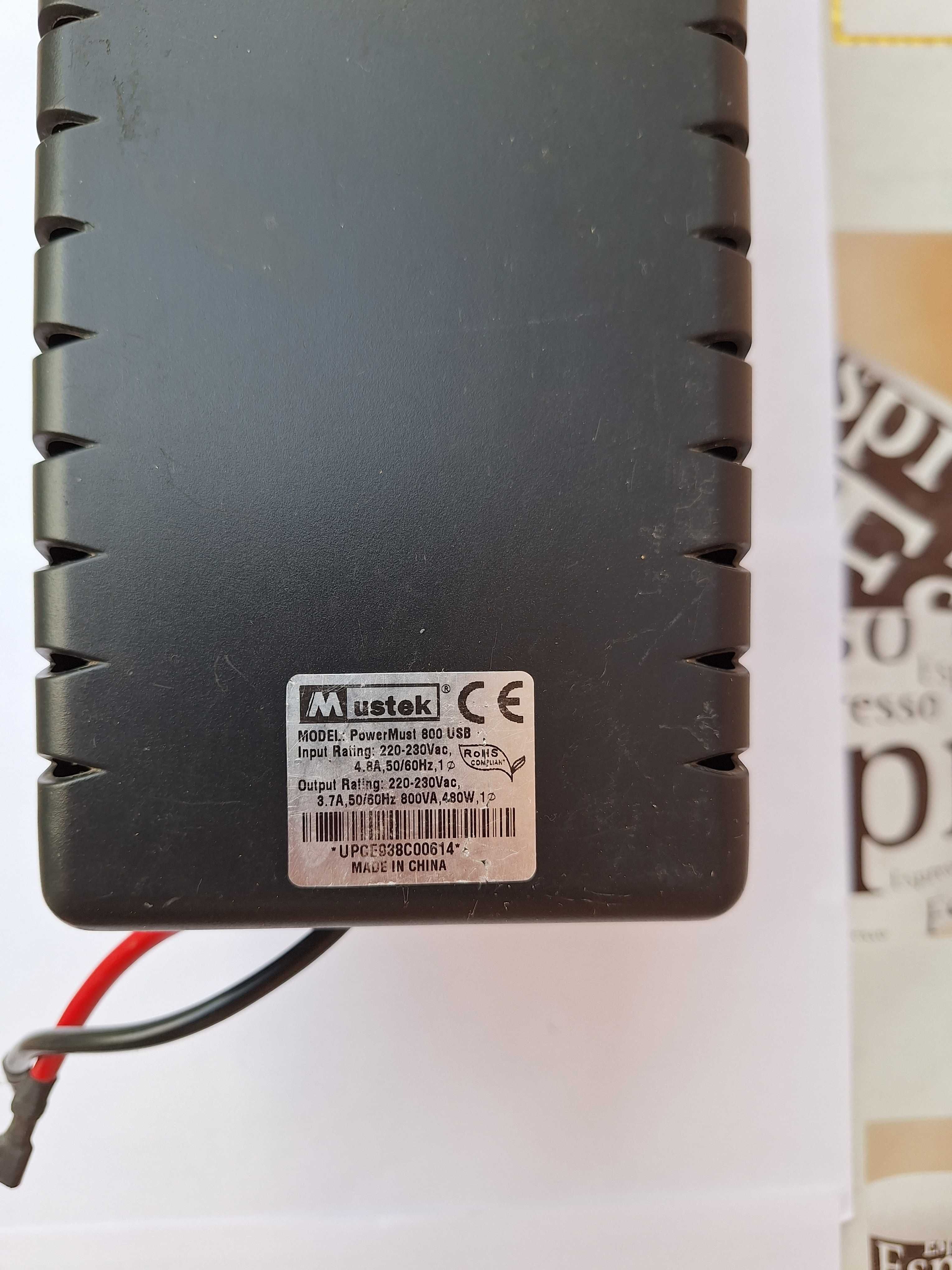 Потребує ремонту!!!Mustek PowerМust 800USB, ДБЖ, безперебійник 480 ВТ
