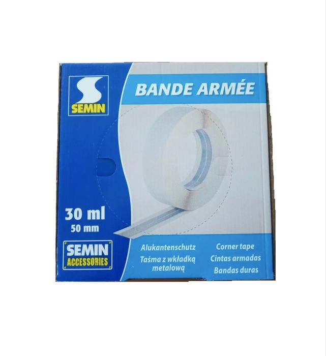 Semin Кутоформуюча стрічка Bande Armee з металевим вкладишем 50мм 30м