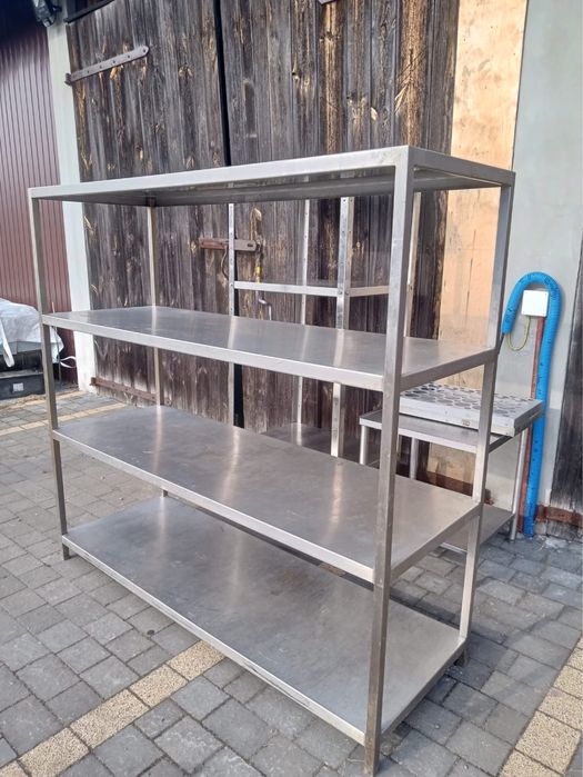 Stół Regał Gastronomiczny ze Stali Nierdzewnej