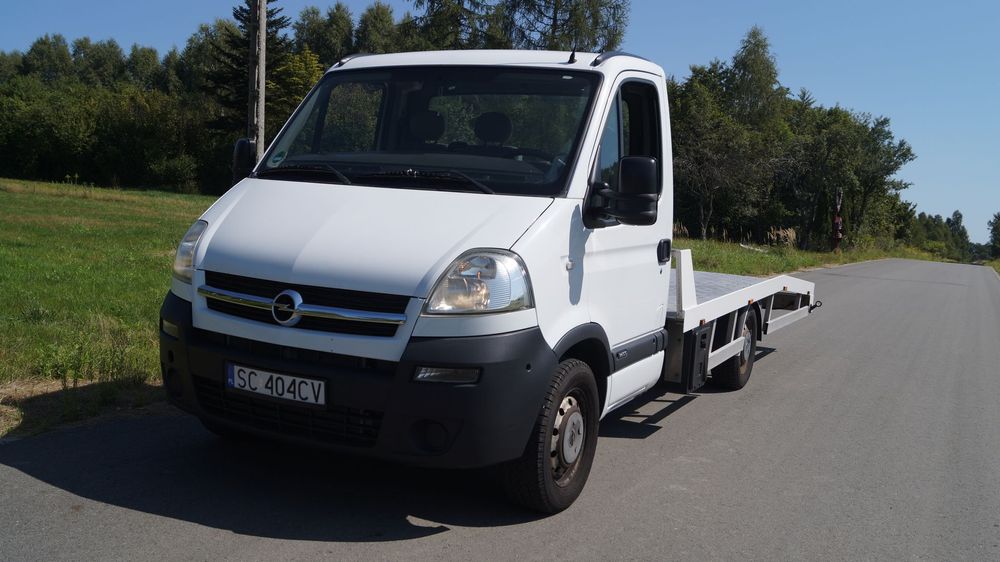 Opel MOVANO  Piękna Autolaweta Oryginalny Lakier, Przebieg,  Zabudowa aluminiowa