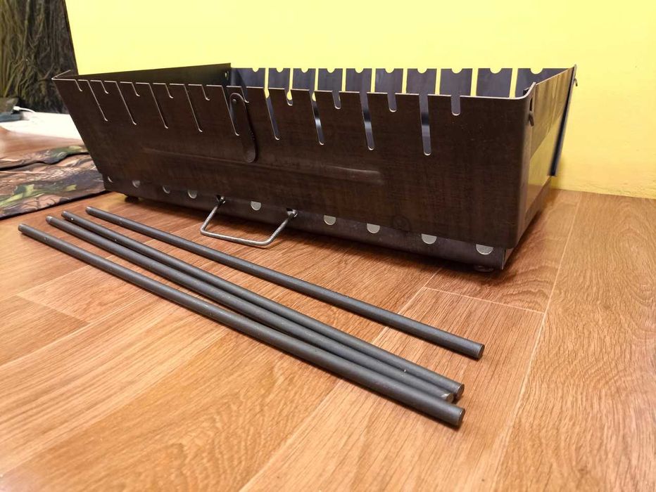 Мангал-чемодан на 6 шампуров (2.8 мм)Складной Разборной мангал Шампура