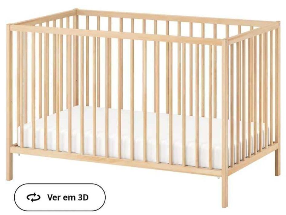 Cama/berco+colchão de molas 188×58cm