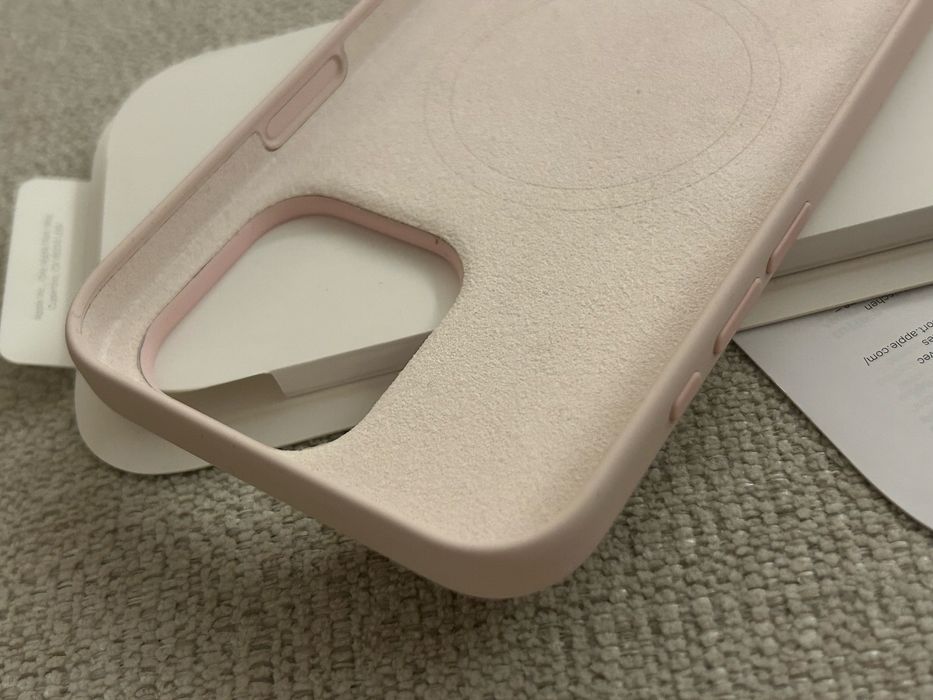 NOWE Etui APPLE Silicone Case MagSafe do iPhone 15 Pro Max Jasnoróżowy