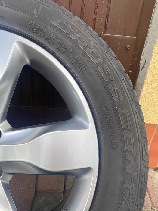 ALUFELGI JEEP koła 4 szt Opony Continental 265/50 R20