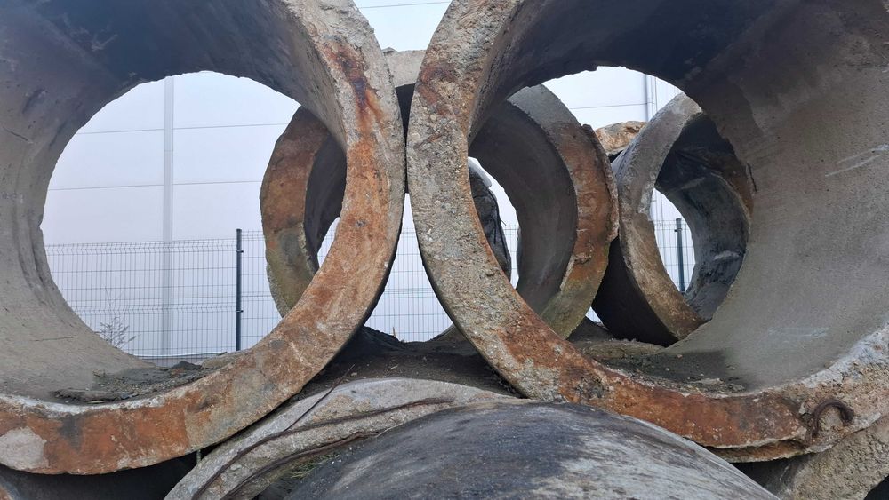 Kręgi betonowe, przepust