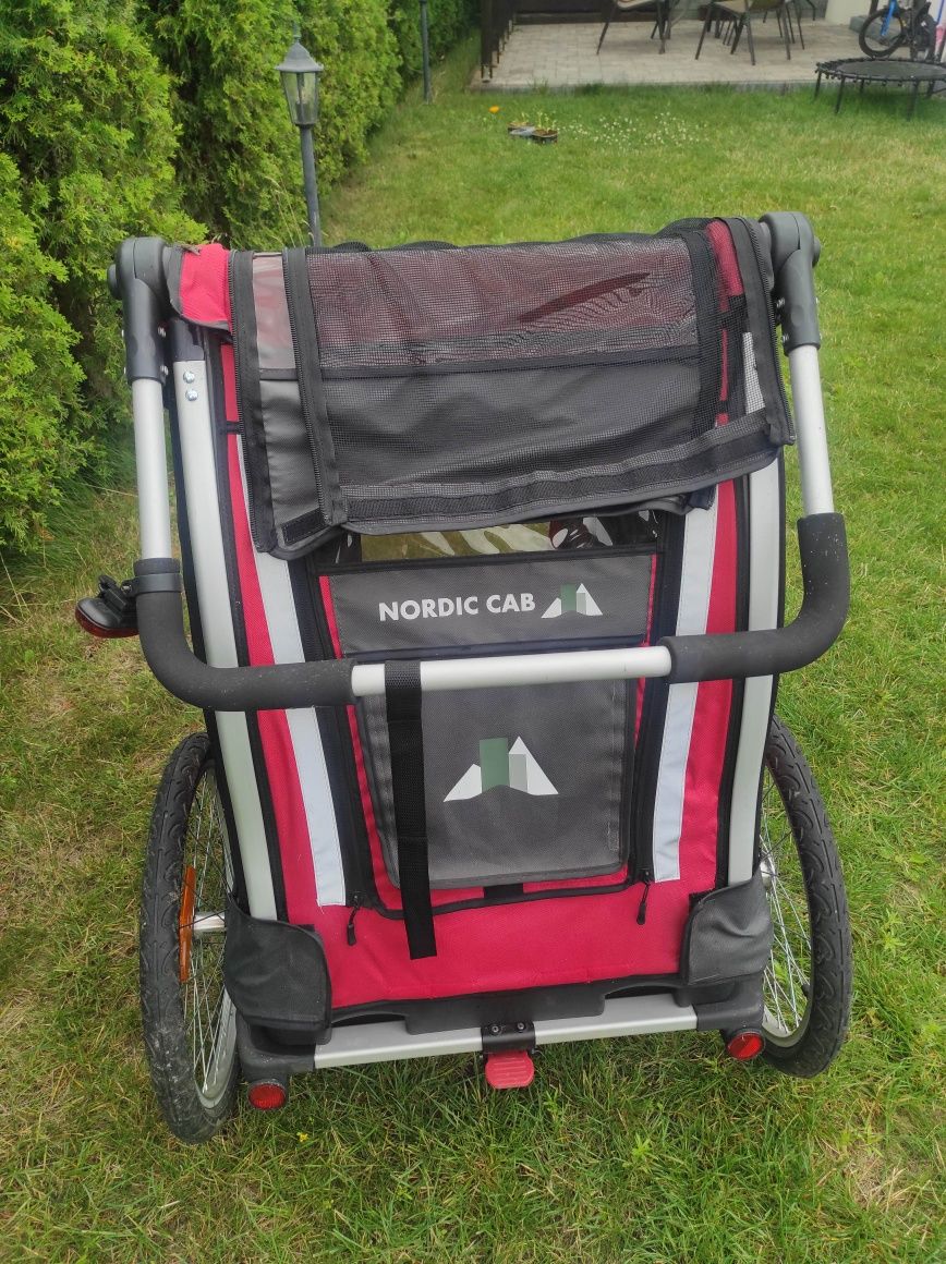 Przyczepka rowerowa Nordic cab Explorer dwuosobowa