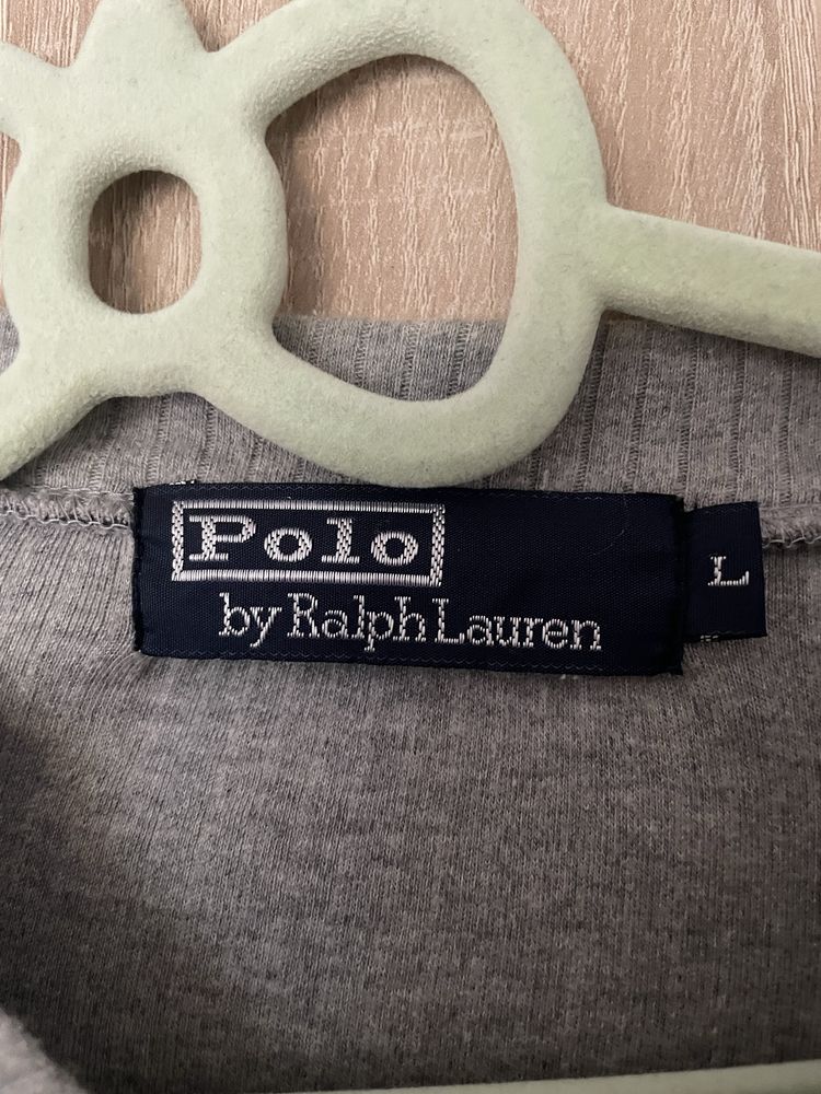 Koszulka Polo Ralph Lauren L w serek v neck vintage szara tshirt meski