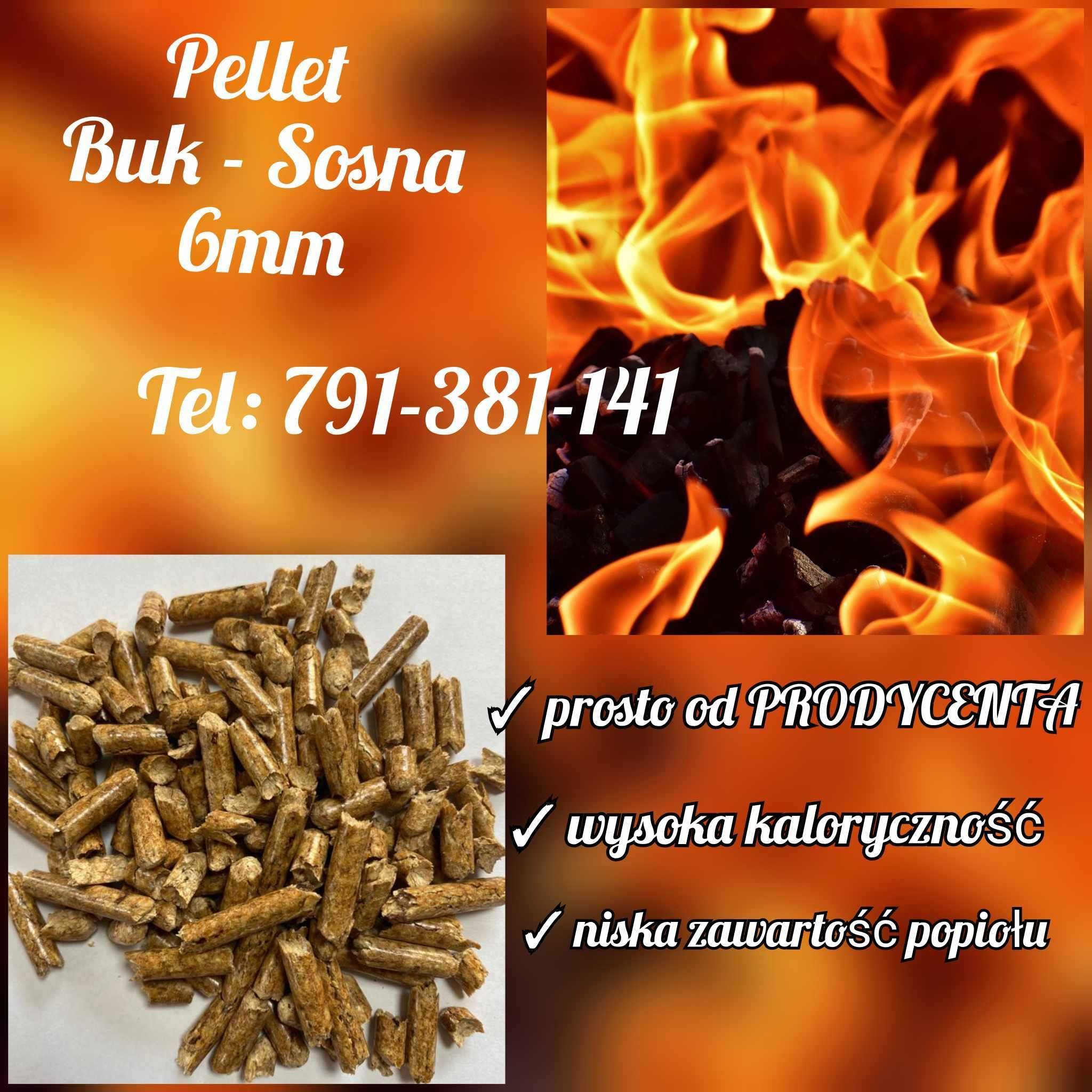 Pellet  PREMIUM buk-sosna 6mm.