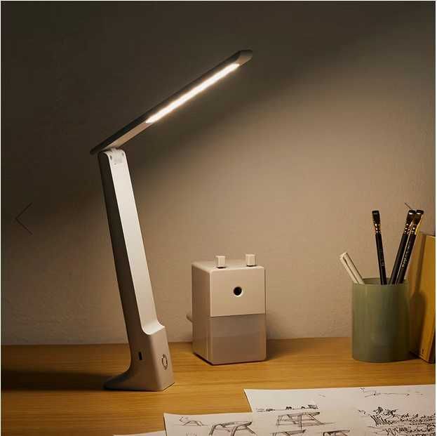 Складна настільна лампа із зарядкою від USB, для читання та навчання.
